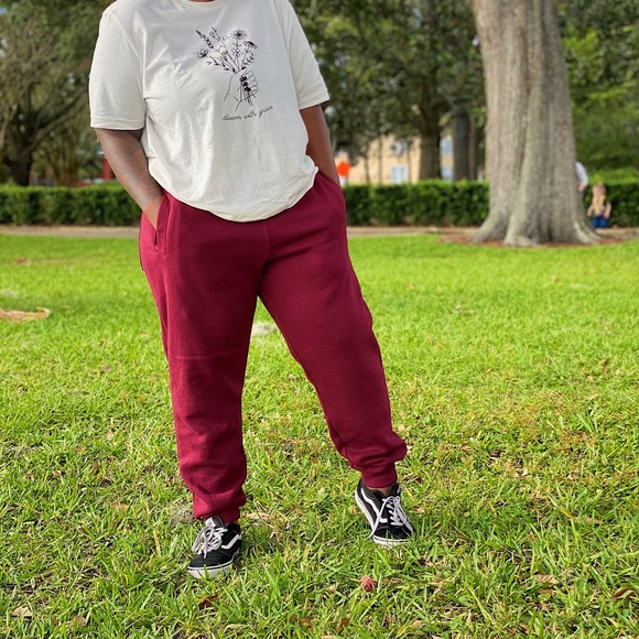 Essential joggers (Maroon) - Picture 1 of 2